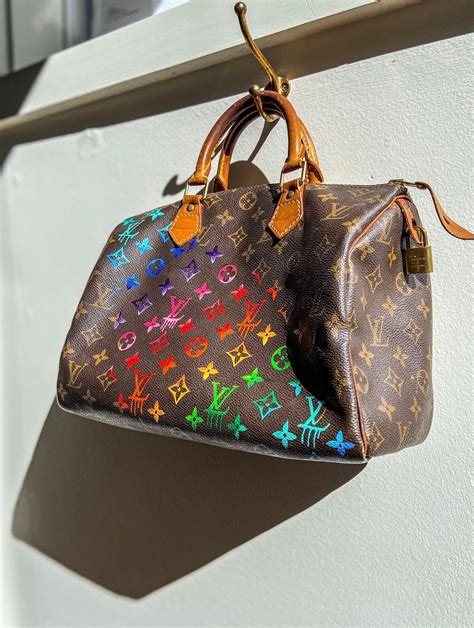 louis vuitton rainbow clutch